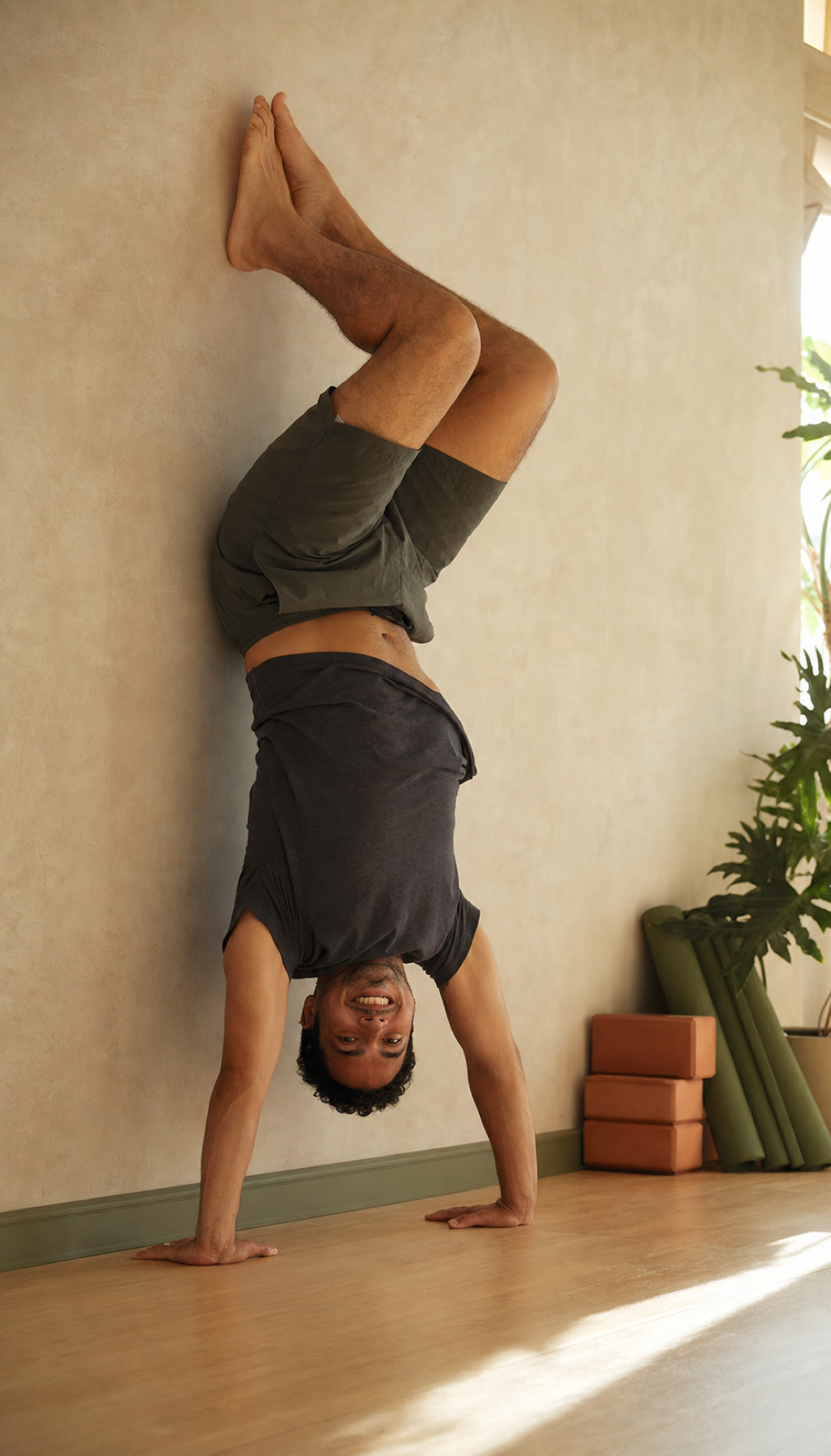 Diego Marin, Rocket and Vinyasa teacher, in the Movement Room